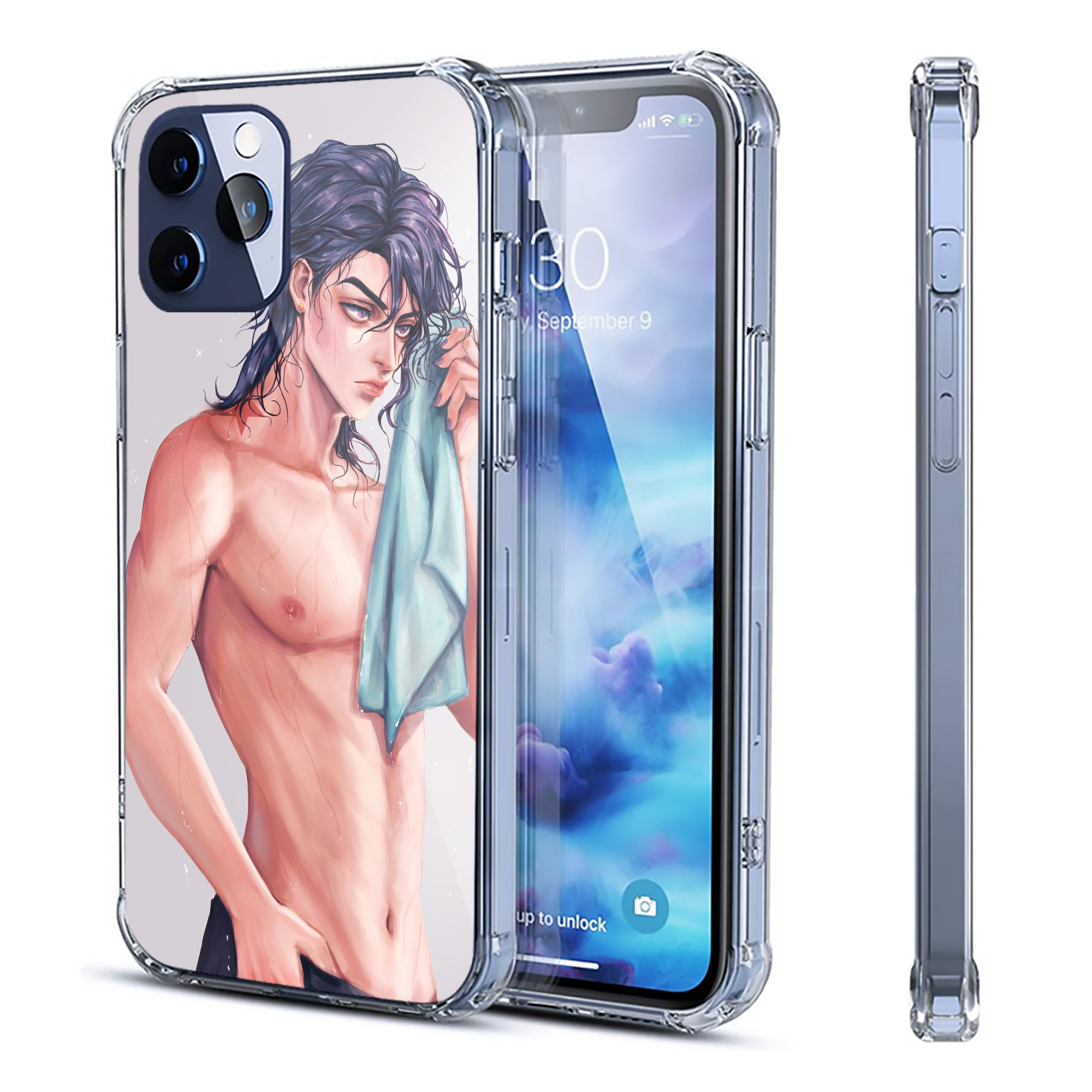 （画像用） ジョジョの奇妙な冒険 JoJo's Bizarre Adventure 【iPhone 12シリーズ対応】透明スマホケース（クリアソフトケース）